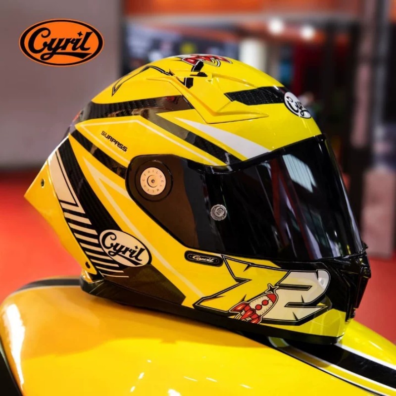 Carbon Fiber Lightweight Motorcycle Helmet - CYRIL Carbonfaser Integralhelm Motorradhelm Leichtgewicht Rennhelm