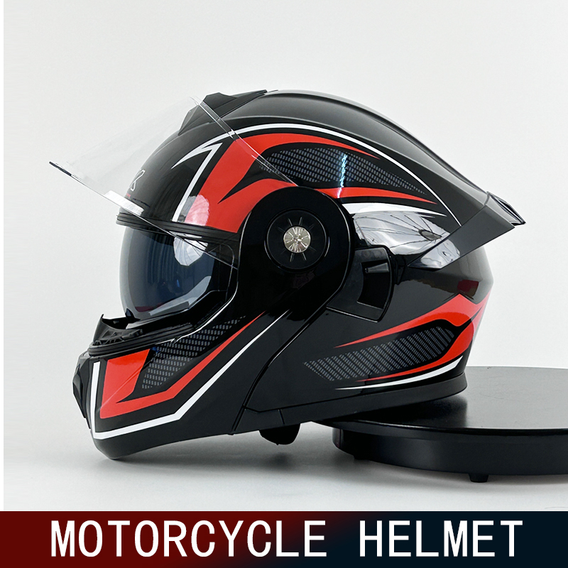 Full Face Motorcycle Helmet With Bluetooth - Motorradhelm für Herren und Damen, Gesichtshelm