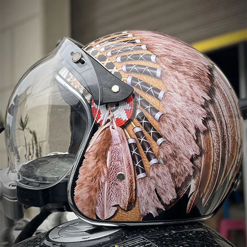 Vintage Open Face Retro Helmet - 2025 Neuer Retro Vintage Open Face