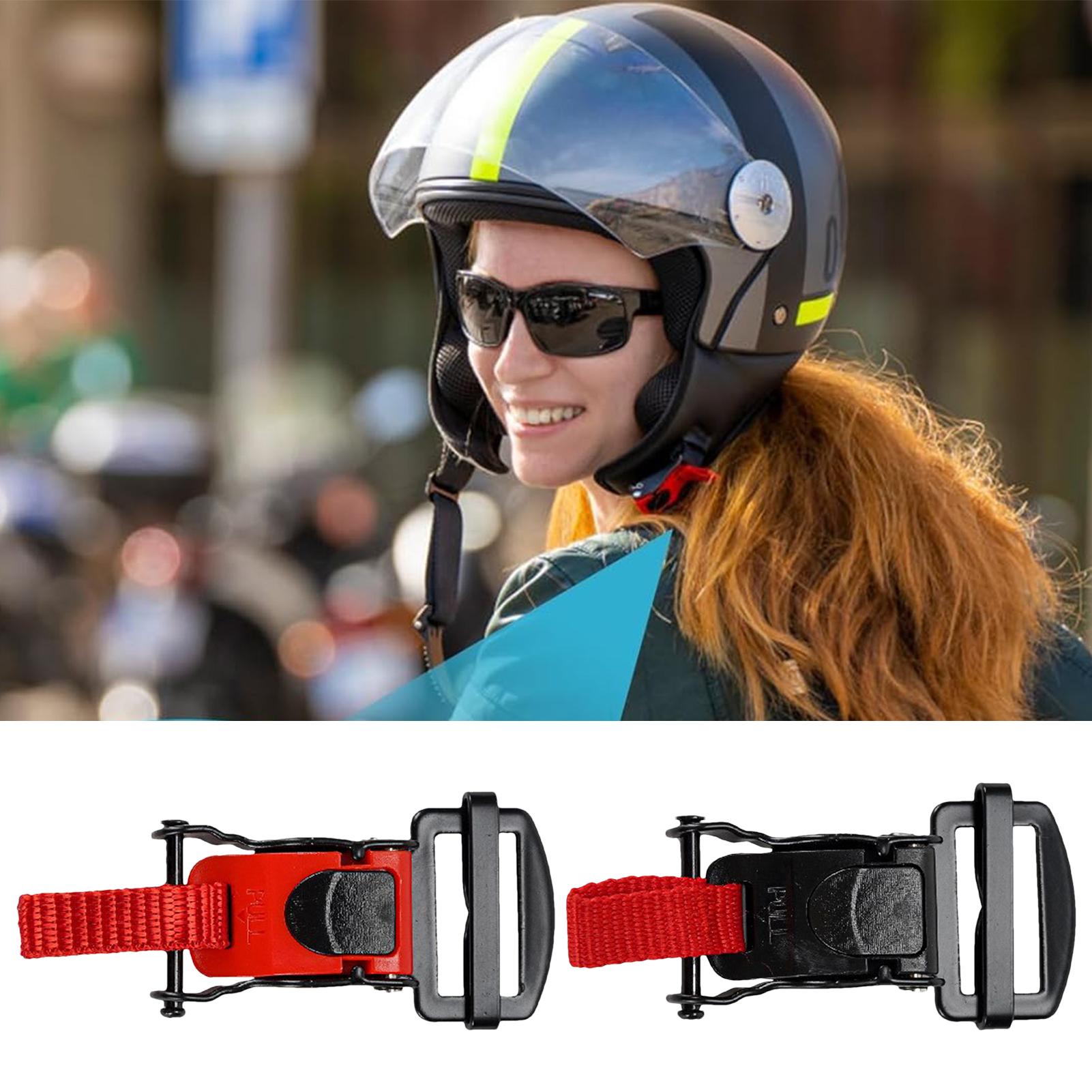 Quick Release Buckle Motorcycle Helmet - Motorradhelme Schnellverschluss-Doppel-D-Schnalle Sicherer Schnellverschluss-Clip Gurt-Helmverschluss für