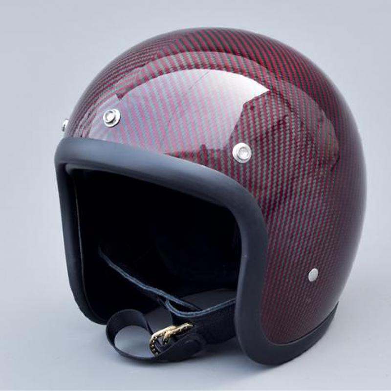Carbon Fiber Lightweight Motorcycle Helmet - Hochfester, leichter, klassischer Vintage-Helm aus Kohlefaser