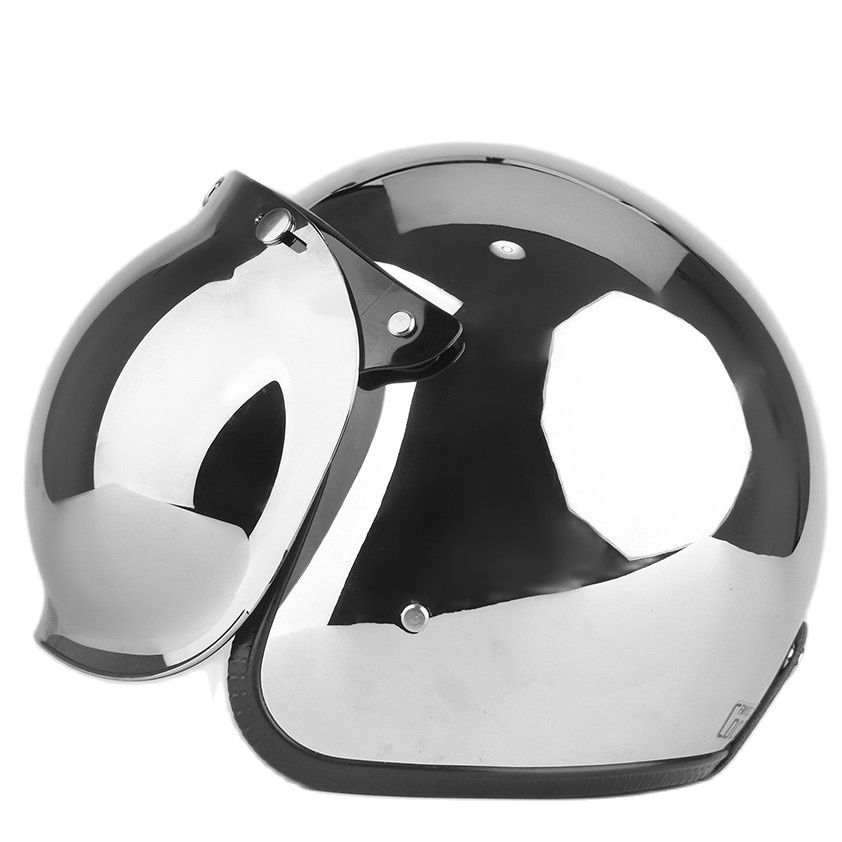 Vintage Open Face Retro Helmet - Offenes Gesicht Motorrad Helm Vintage Kask