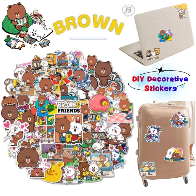 Atv Parts - LINE FRIENDS Brown Cony Sally Anime-Style