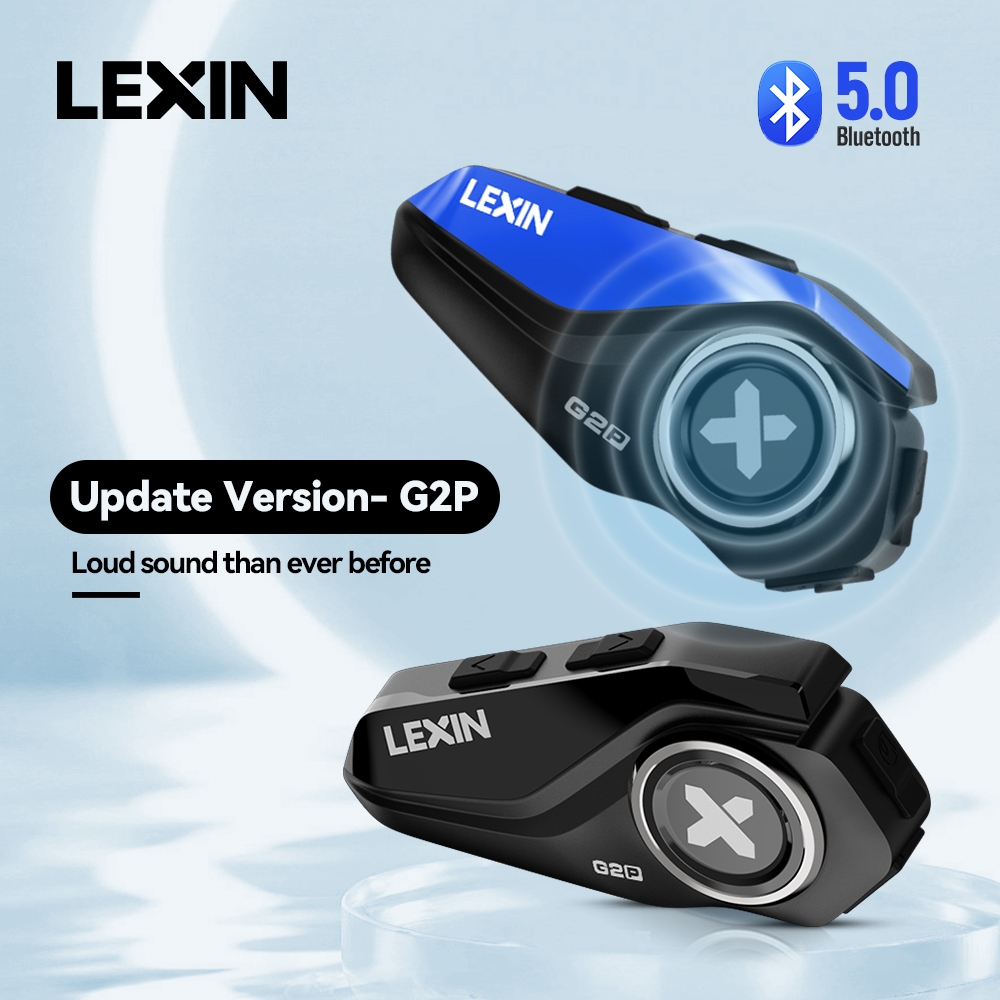 Universal Motorcycle Helmet Intercom Headset - Lexin-G2P Motorradhelm, Bluetooth-Gegensprechanlage, bis zu Paar,