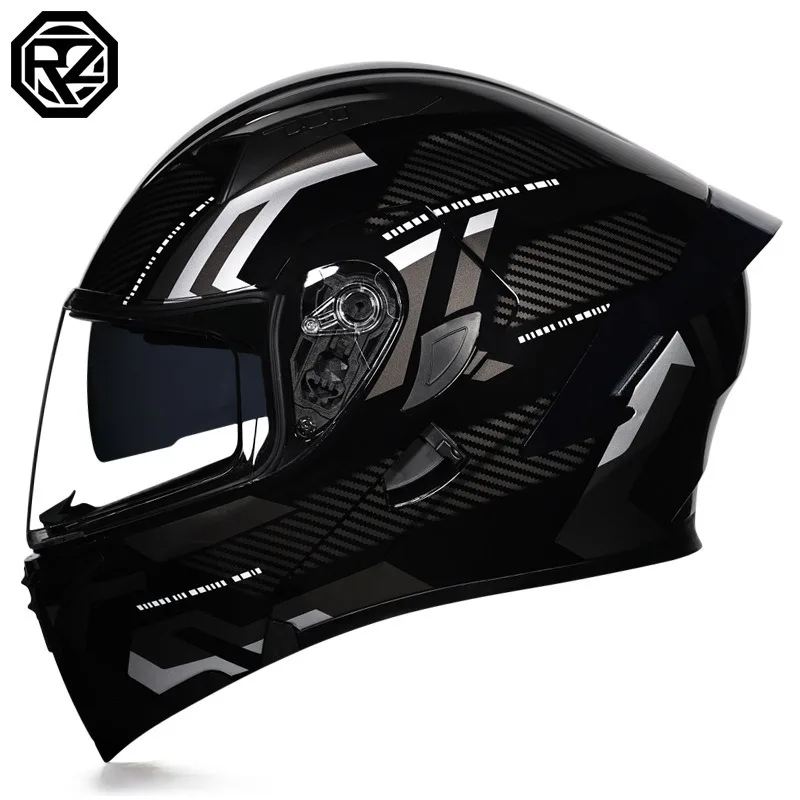 Full Face Motorcycle Helmet With Bluetooth - Universeller Ganzjahres-Elektrofahrradhelm für Männer und Frauen