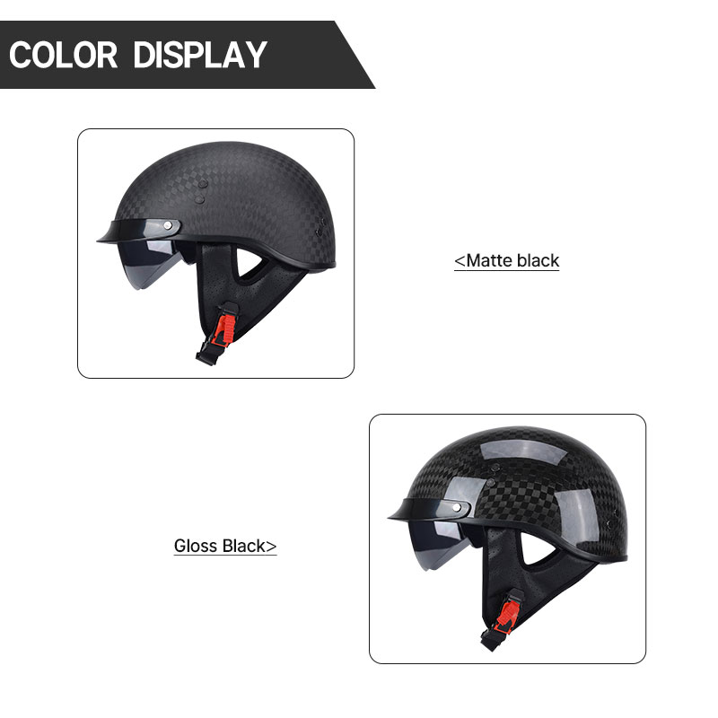 Leichter 12-Karat-Halbgesichts – Carbon Fiber Lightweight Motorcycle Helmet Bewertung und Preis