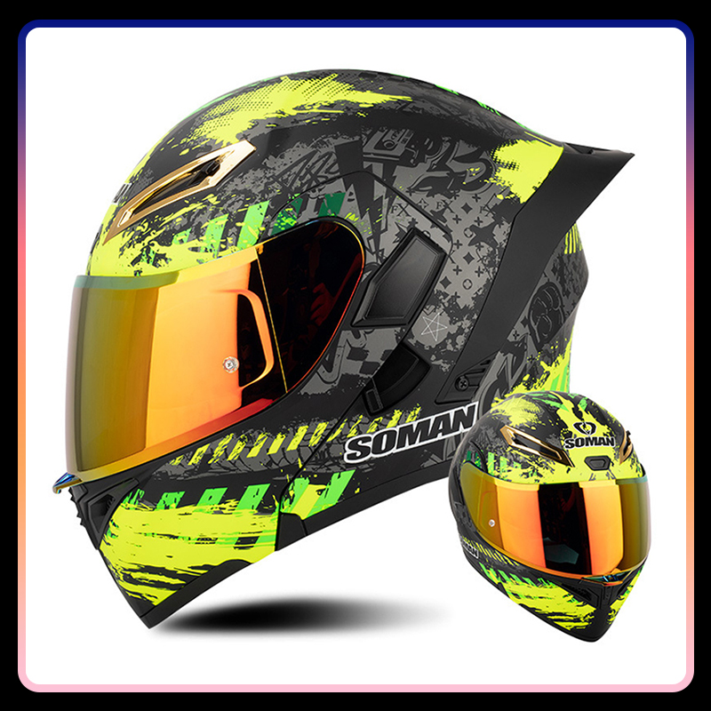 Four Seasons Universal Flip Up – Dual Visor Motorcycle Racing Helmet Bewertung und Preis