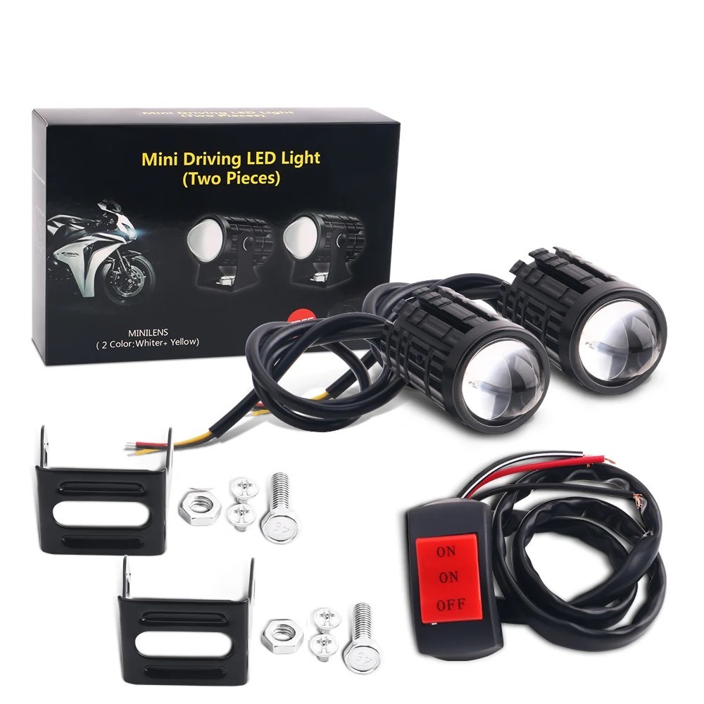 1/2PCS Universal Motorrad LED  – Universal Motorcycle Led Headlight Projector Bewertung und Preis