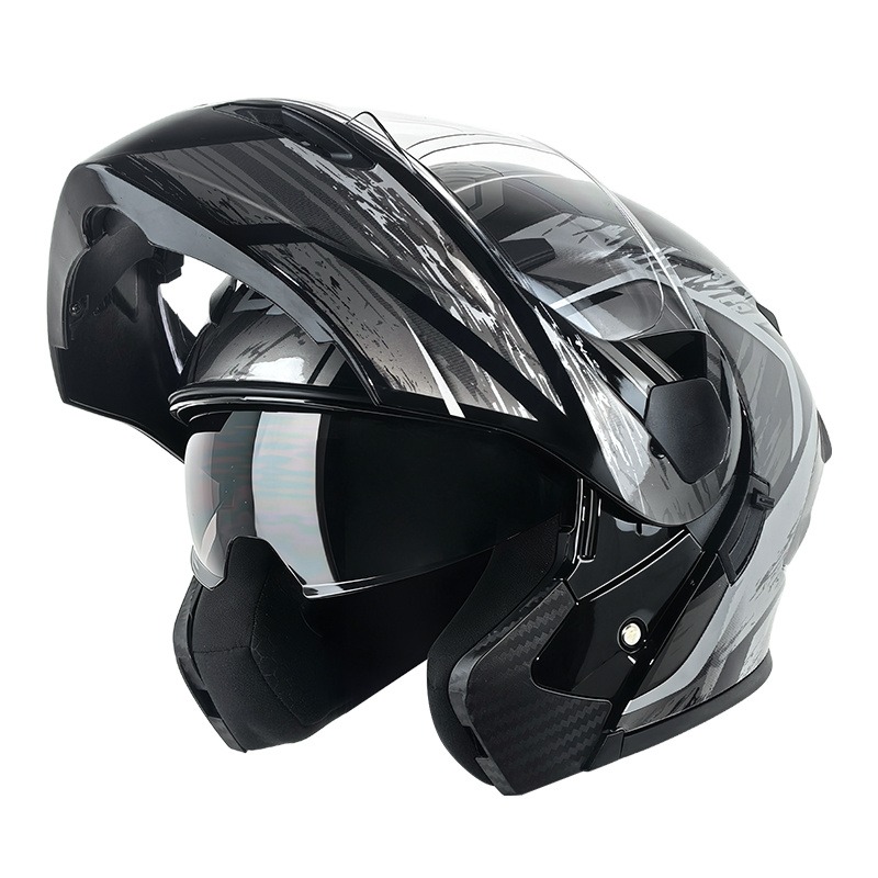 Modularer Klapphelm mit Doppel – Modular Flip Up Motorcycle Helmet Dot Approved Bewertung und Preis