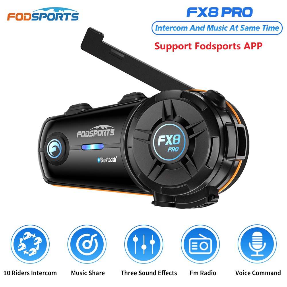 Fodsports FX8 Pro Motorrad Geg – Universal Motorcycle Helmet Intercom Headset Bewertung und Preis