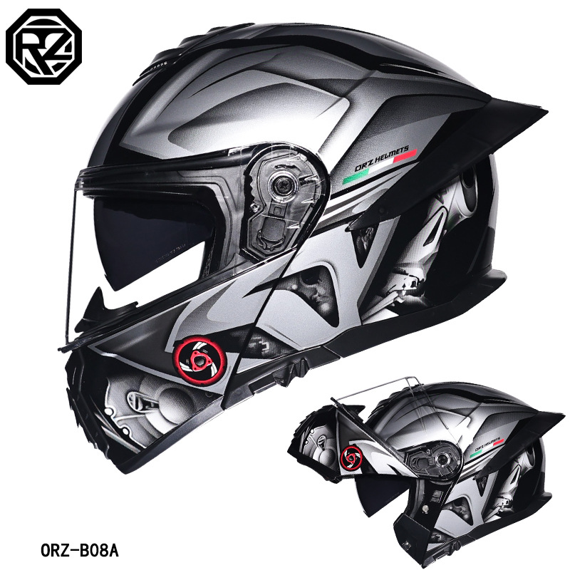 ORZ Motorradhelm mit Doppelvis – Full Face Motorcycle Helmet With Bluetooth Bewertung und Preis