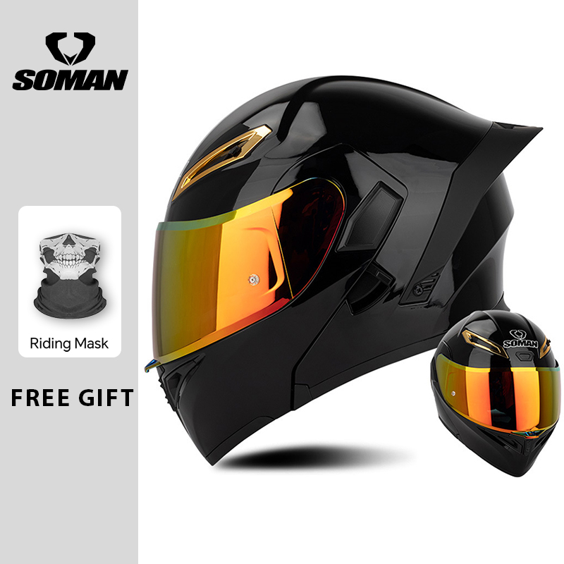 Unisex DOT-zugelassener, hochk – Dual Visor Motorcycle Racing Helmet Bewertung und Preis