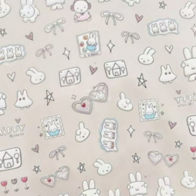 Miffy Cartoon-Nagelaufkleber,  – Atv Parts Bewertung und Preis