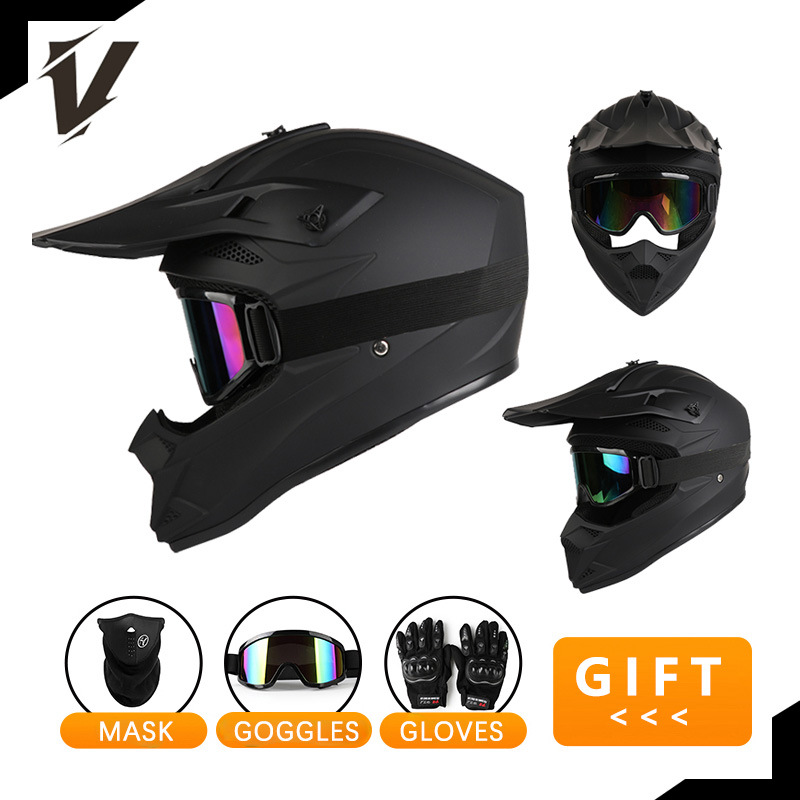 Offroad-Motorradhelm-Set, Inte – Off Road Motocross Helmet Goggles Set Bewertung und Preis