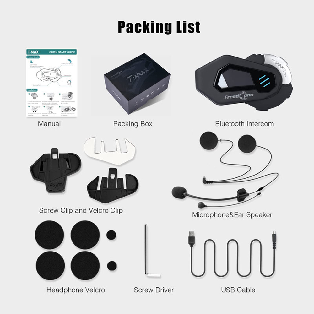 FreedConn T MAX S PRO Motorrad – Universal Motorcycle Helmet Intercom Headset Bewertung und Preis