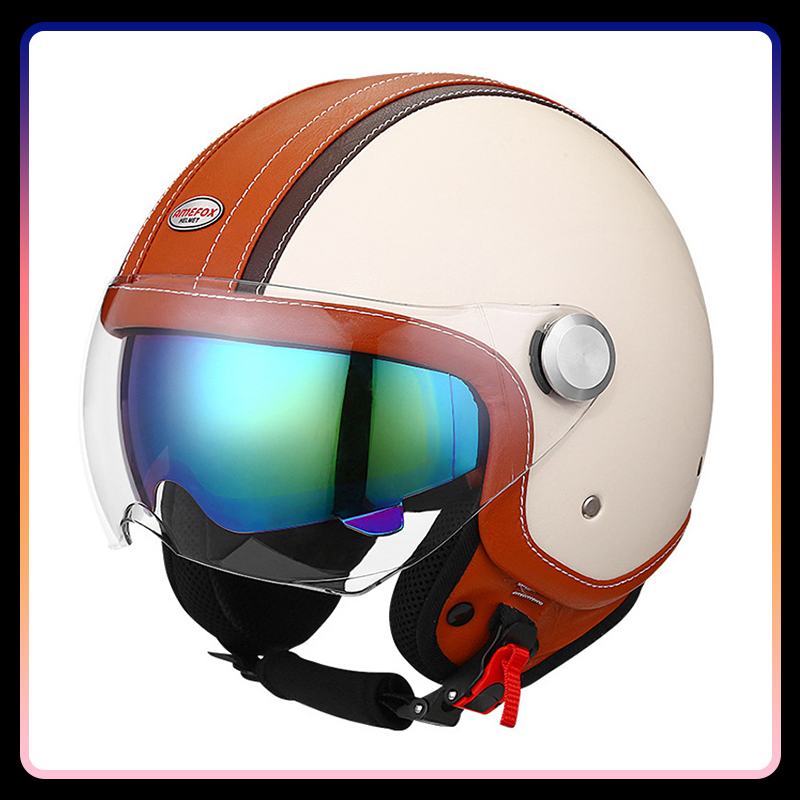 DOT-zugelassener Daul-Linse, o – Vintage Open Face Retro Helmet Bewertung und Preis