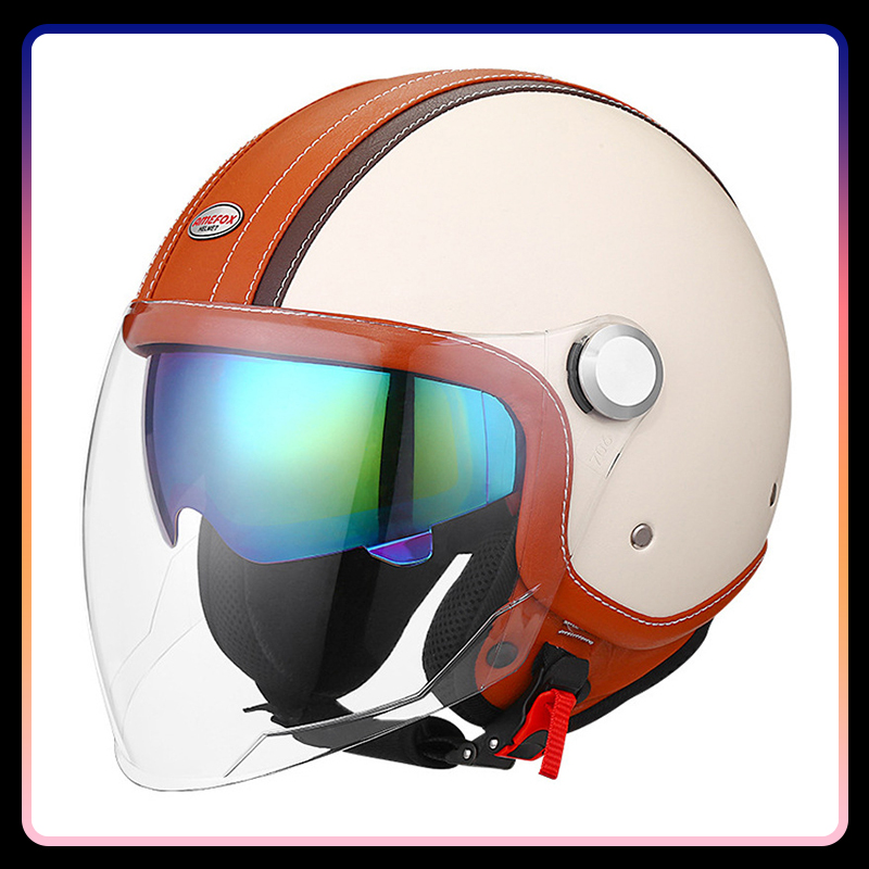 DOT-zugelassener Daul-Linse, o – Vintage Open Face Retro Helmet Bewertung und Preis