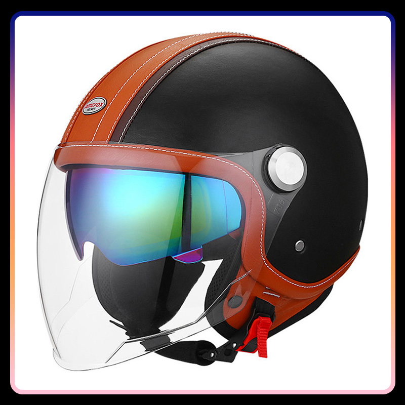 DOT-zugelassener Daul-Linse, o – Vintage Open Face Retro Helmet Bewertung und Preis