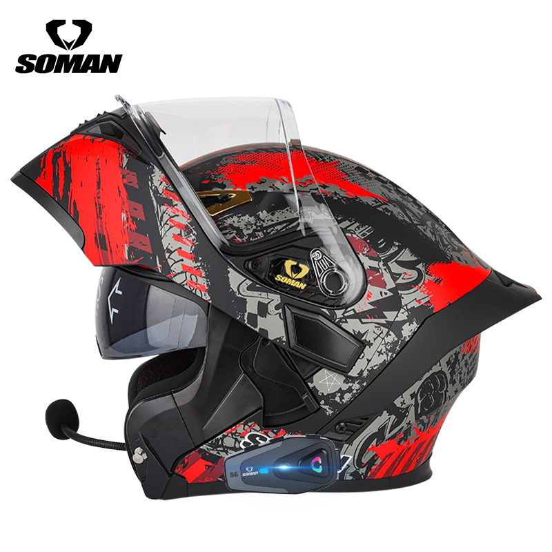 SOMAN Klapphelm Motorradhelm I – Dual Visor Motorcycle Racing Helmet Bewertung und Preis