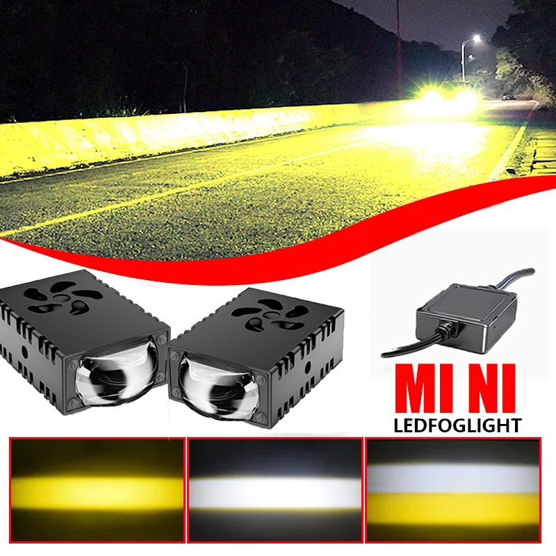 1 Stück/2 Stück Mini-LED-Fahrl – Universal Motorcycle Led Headlight Projector Bewertung und Preis