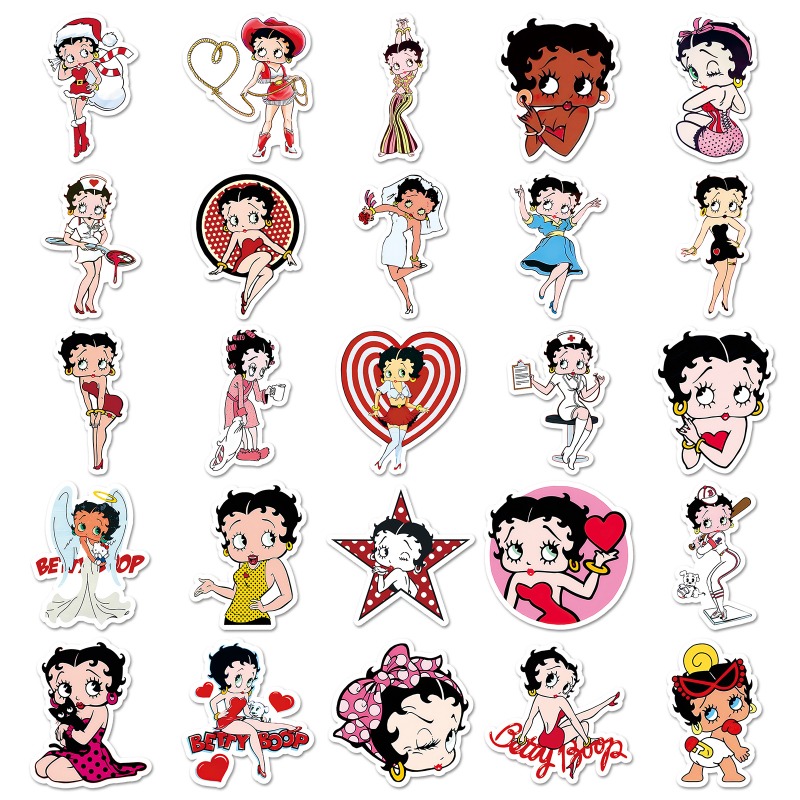 Betty Boop 50 Aufkleber mit ho – Atv Parts Bewertung und Preis