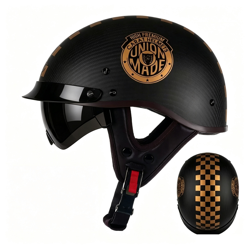 Kohlefaser-Motorrad-Halbschale – Carbon Fiber Lightweight Motorcycle Helmet Bewertung und Preis