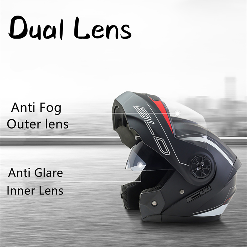 Personalisierter Full Face Cas – Modular Flip Up Motorcycle Helmet Dot Approved Bewertung und Preis